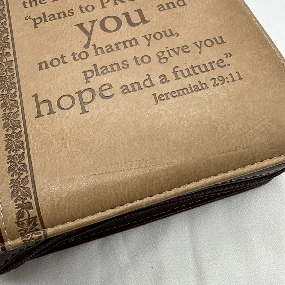 ESV Study Bible & Christian Art Gifts Jeremiah 29:11 Faux Leather Bible Cover